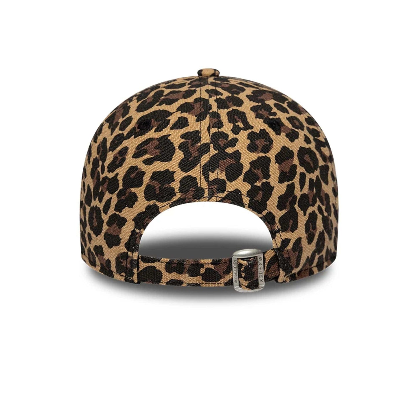 Pictured is this Womens MLB Leopard New York Yankees 9FORTY cap in black. 7