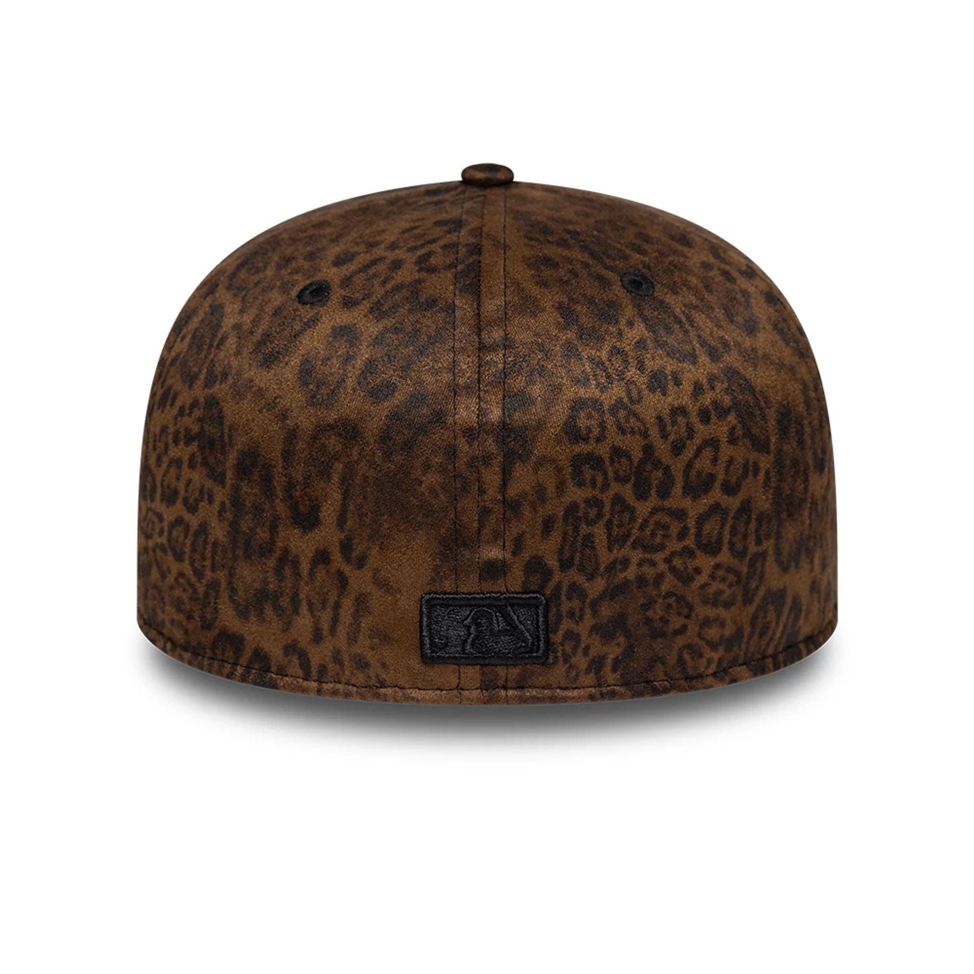 Pictured is this MLB Leopard Atlanta Braves 59FIFTY Fitted cap in black. 5