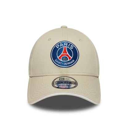 Pictured is this Core Paris Saint-Germain 9FORTY cap in light beige. 2