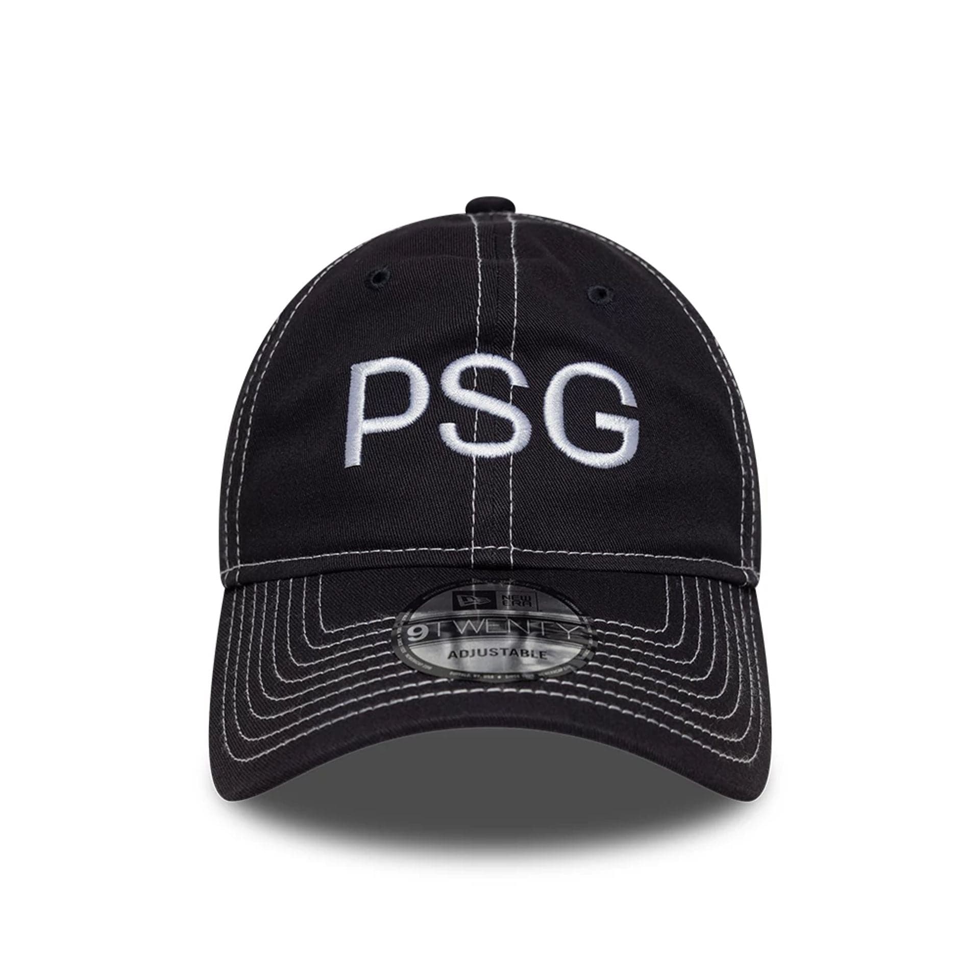 Pictured is this Pop Stitch Paris Saint Germain 9TWENTY cap in navy. 2
