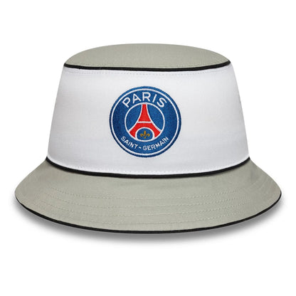 Pictured is this Retro Paris Saint Germain Bucket hat in grey. 2