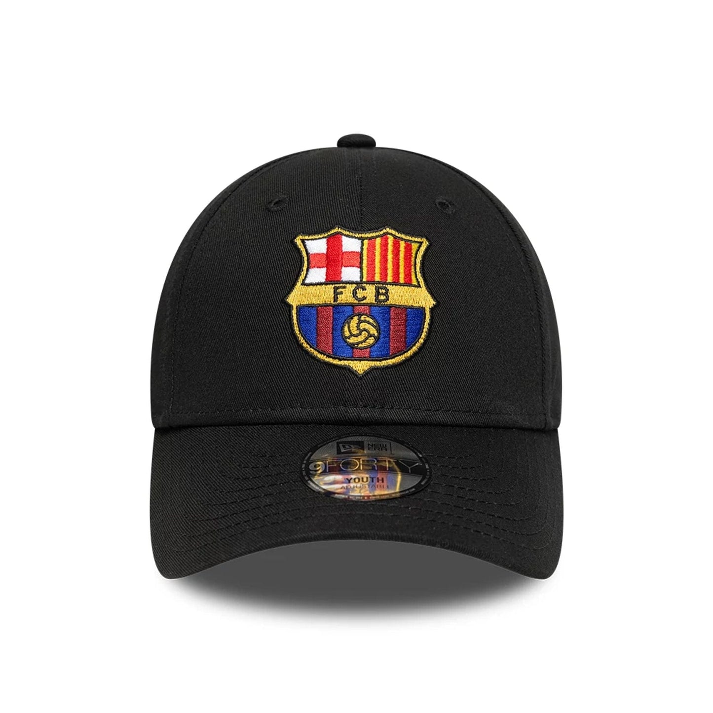This is a FC Barcelona Youth Core Black 9FORTY Adjustable Cap 2