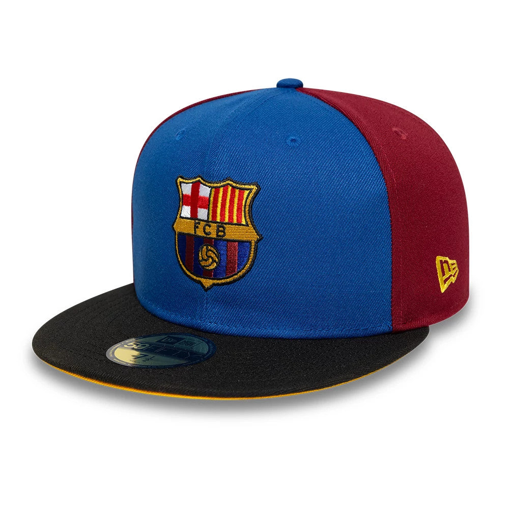 This is a FC Barcelona Mes Que Un Dark Red 59FIFTY Fitted Cap 4