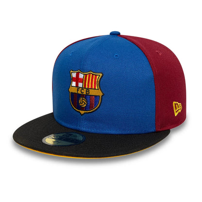 This is a FC Barcelona Mes Que Un Dark Red 59FIFTY Fitted Cap 4