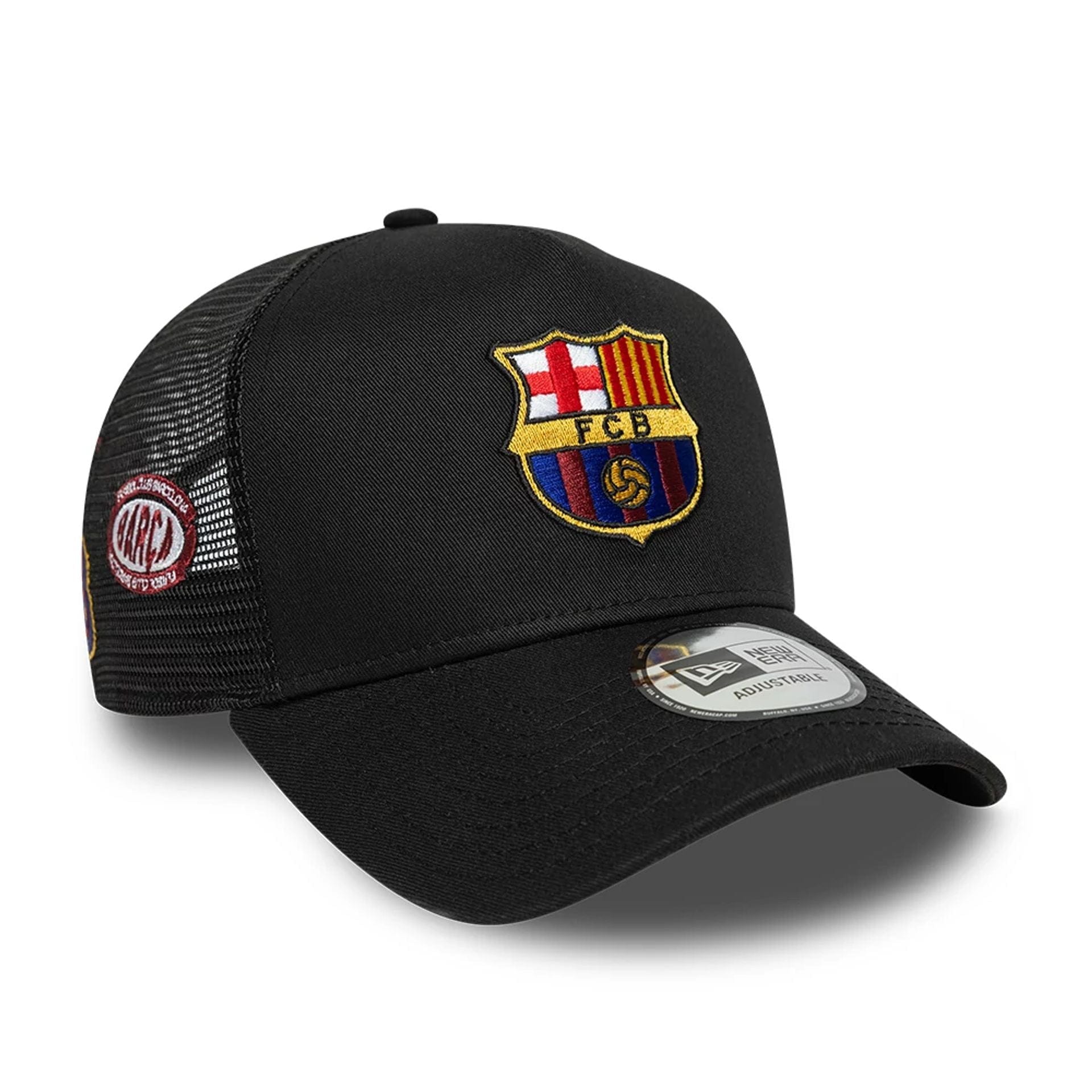 Patch FC Barcelona Black 9FORTY A-Frame Trucker Cap | NEC EU