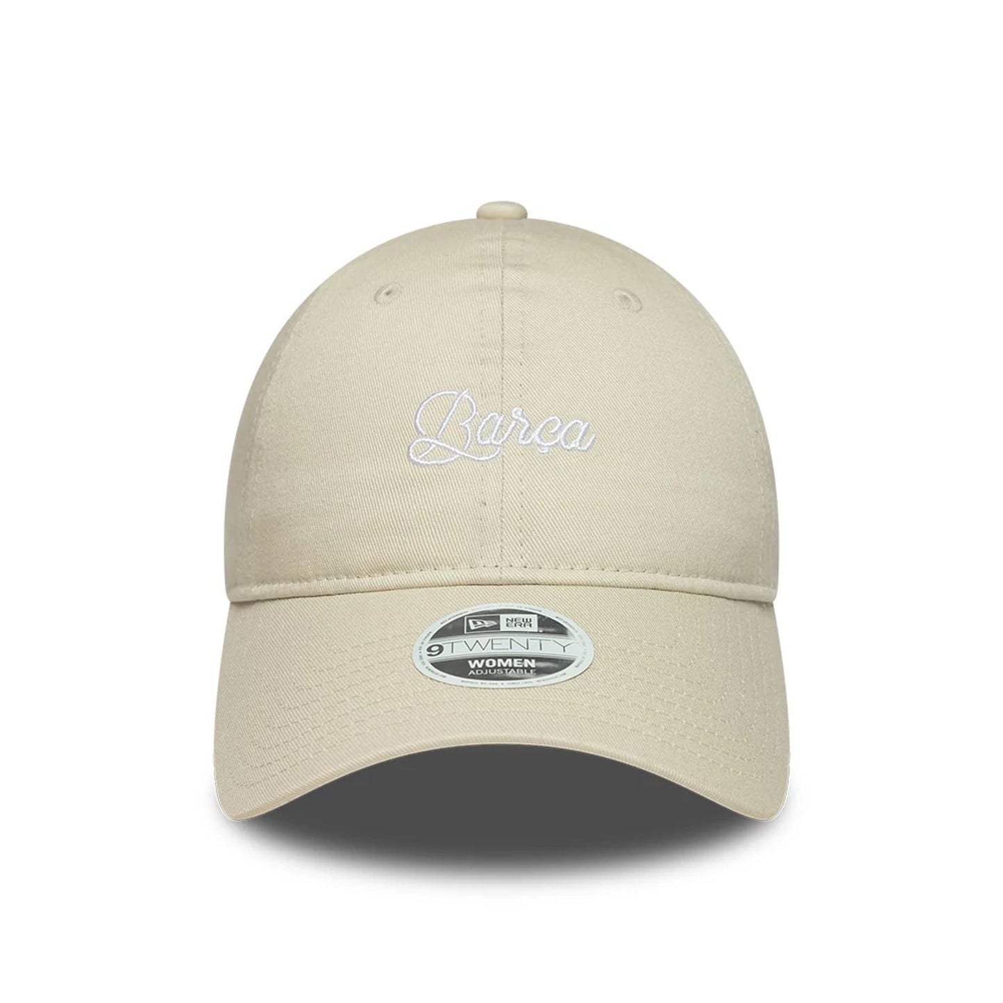 This is a FC Barcelona Womens Wordmark Light Beige 9TWENTY Adjustable Cap 2