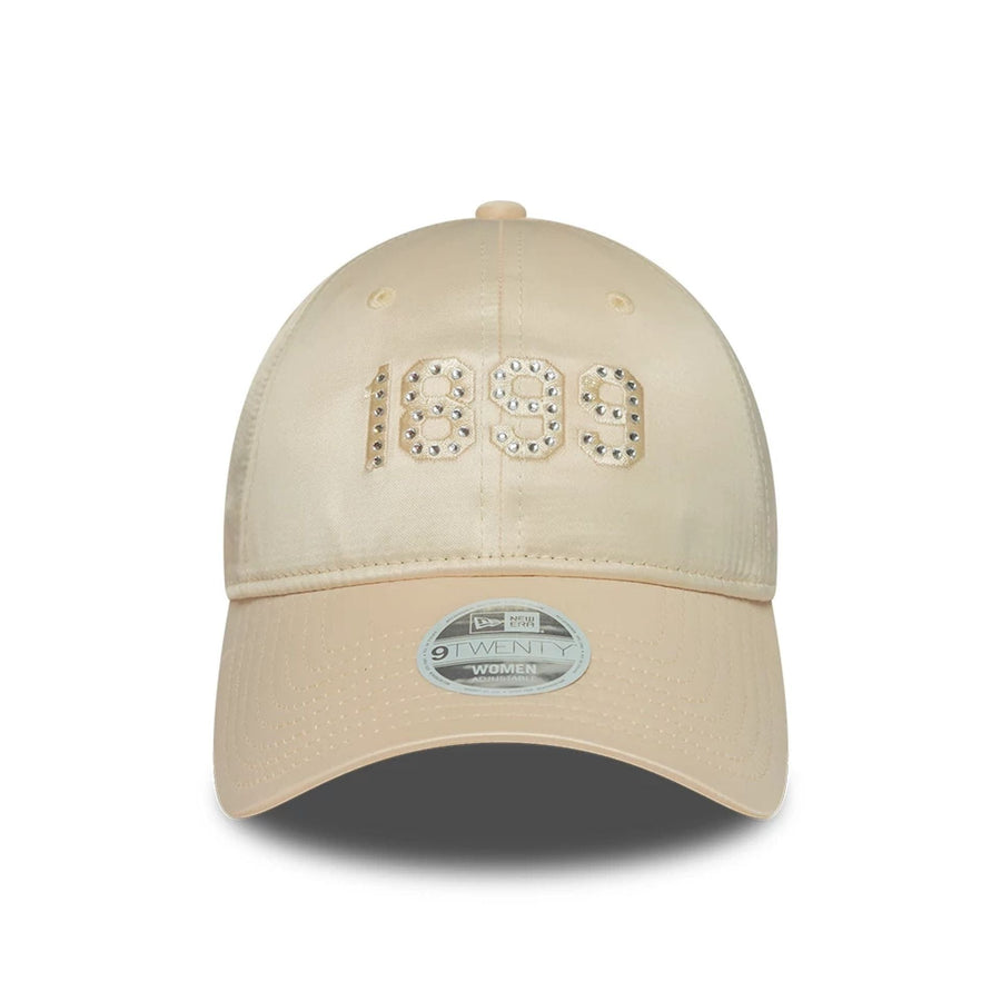 This is a FC Barcelona Womens Rhinestone Light Beige 9TWENTY Adjustable Cap 2