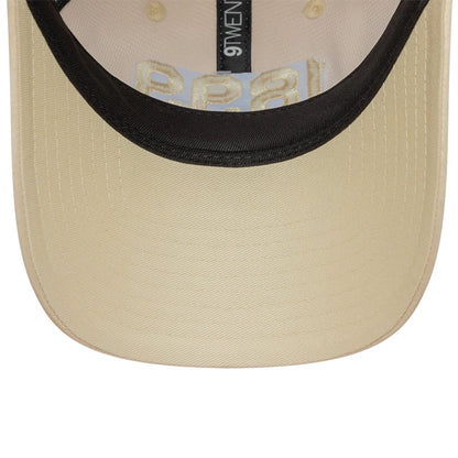 This is a FC Barcelona Womens Rhinestone Light Beige 9TWENTY Adjustable Cap 5