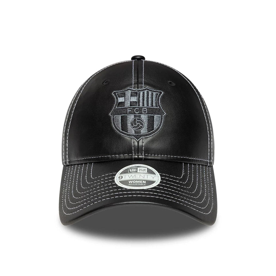 This is a FC Barcelona Womens PU Black 9TWENTY Adjustable Cap 2