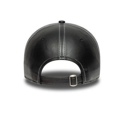 This is a FC Barcelona Womens PU Black 9TWENTY Adjustable Cap 4