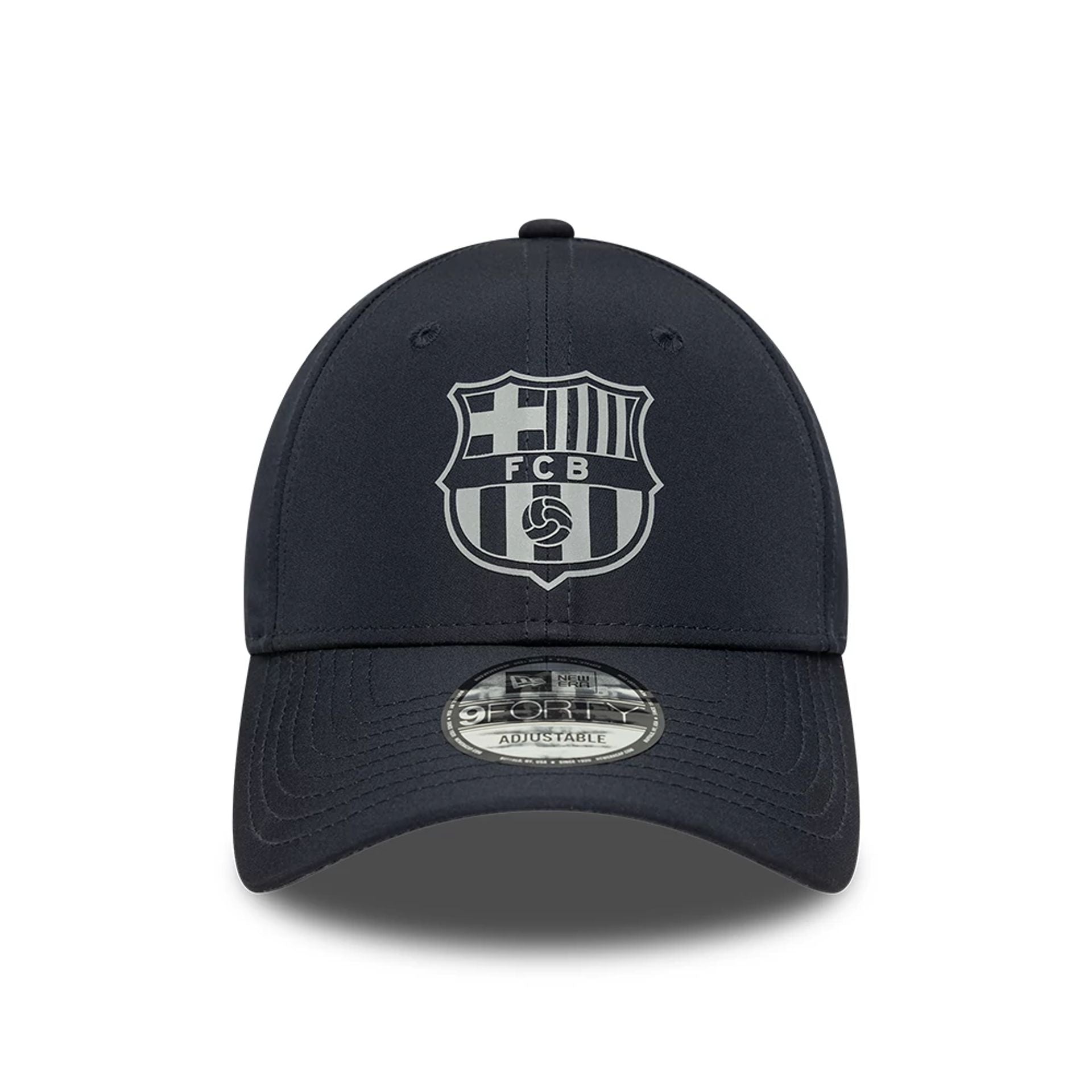 This is a FC Barcelona Reflective Navy 9FORTY Adjustable Cap 2