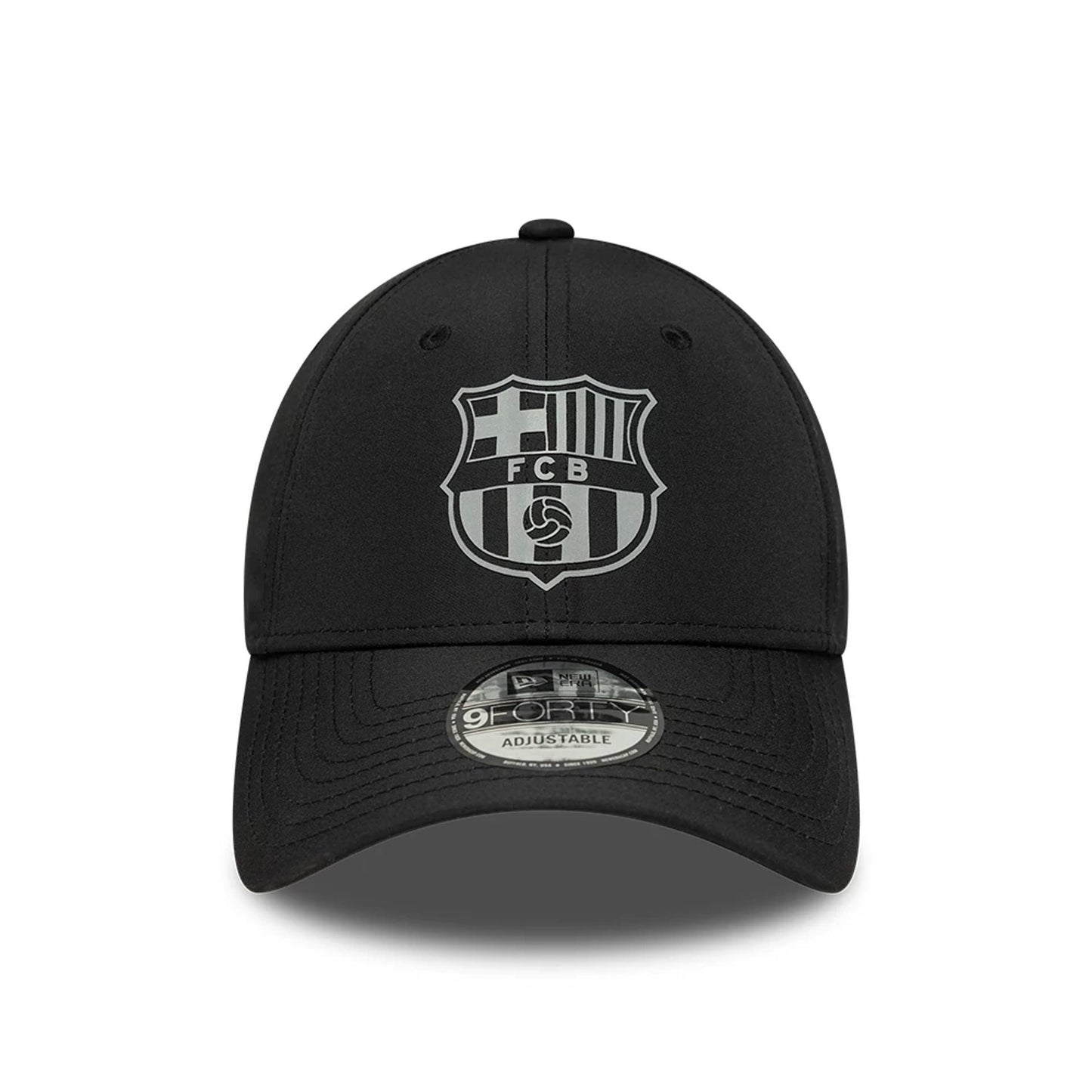 This is a FC Barcelona Reflective Black 9FORTY Adjustable Cap 2