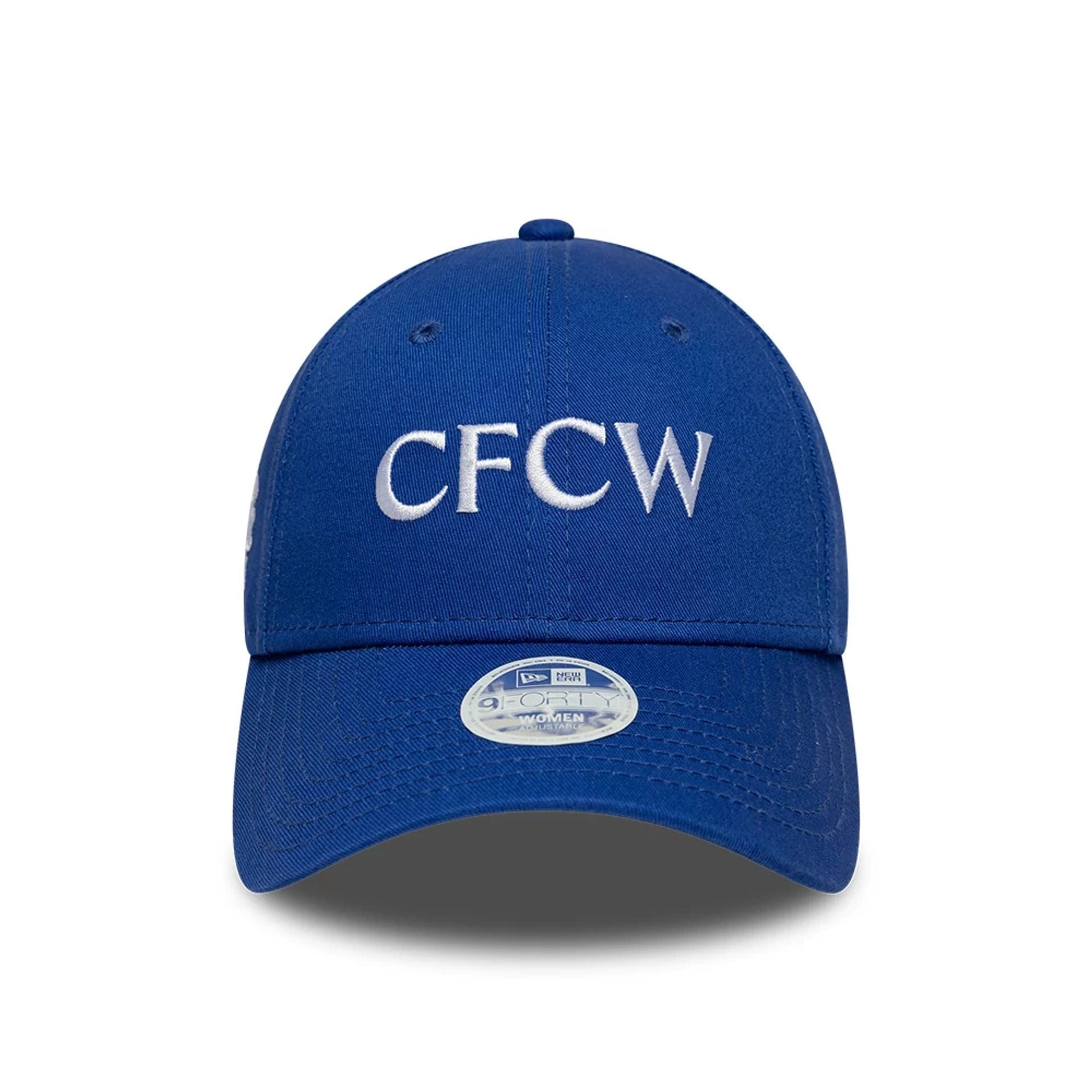 Pictured is this Womens Core Chelsea FC 9FORTY cap in blue. 2