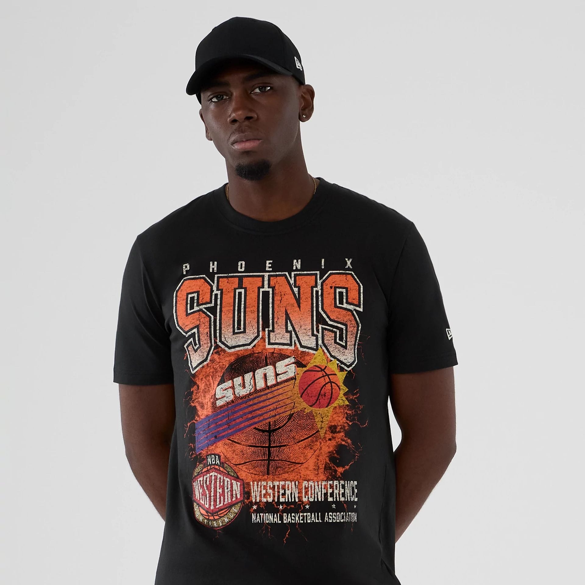 NBA Hardwood Classic Phoenix Suns Black T-Shirt | NEC EU