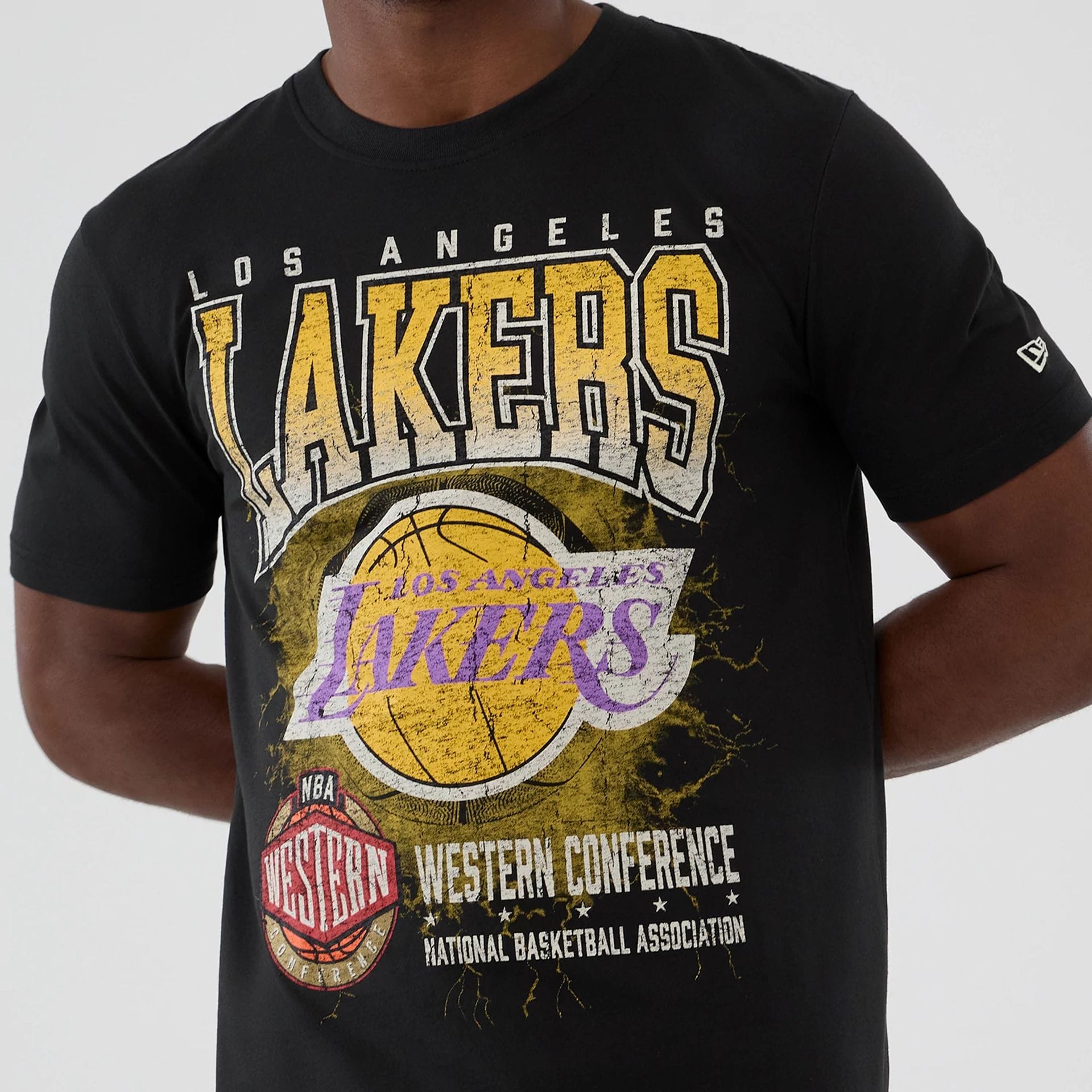 【NBA】Hardwood Classics LA LAKERS Vintage NBA Hardwood Classic LA Lakers Black T-Shirt | NEC EU