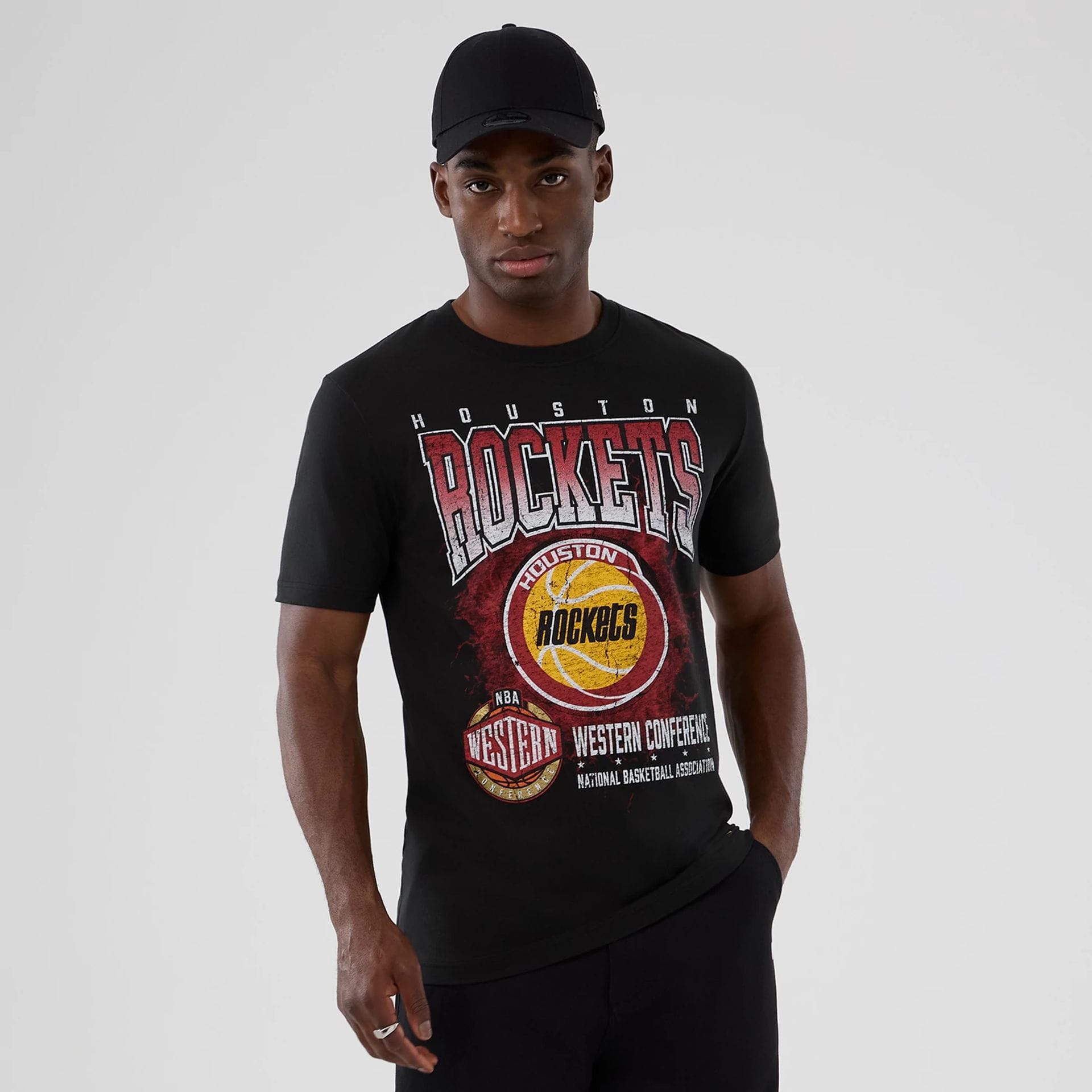 NBA Hardwood Classic Houston Rockets Black T-Shirt | NEC EU