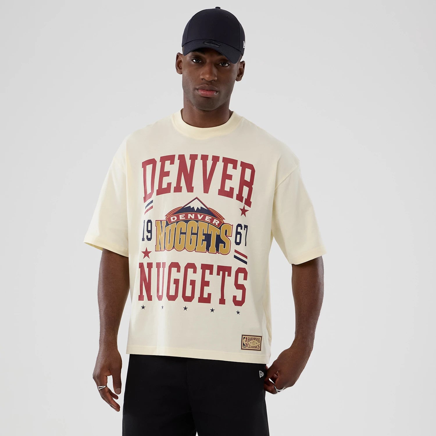 NBA Hardwood Classic Denver Nuggets Cream T-Shirt | NEC EN-GB