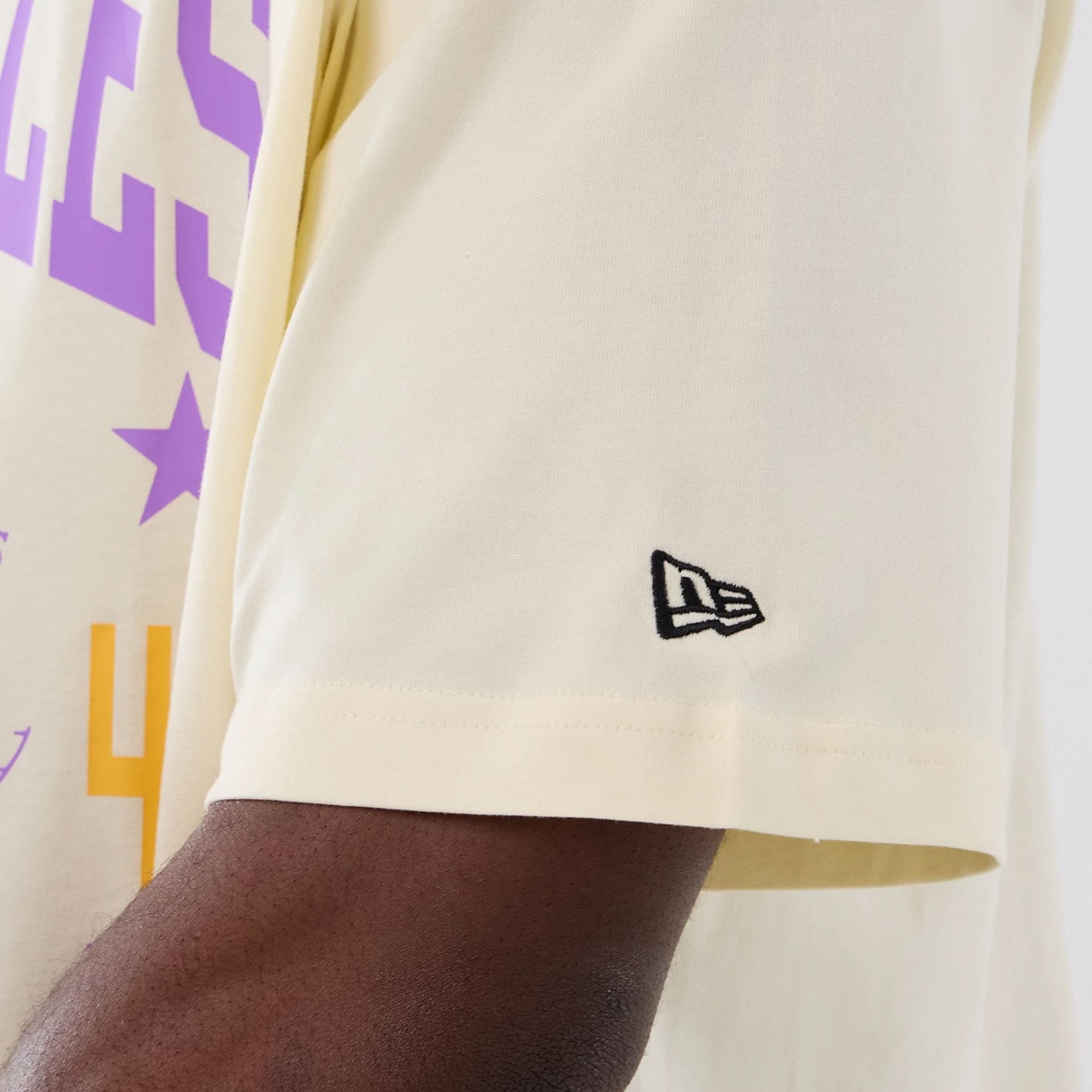 NBA Hardwood Classic LA Lakers Cream T-Shirt | NEC EU