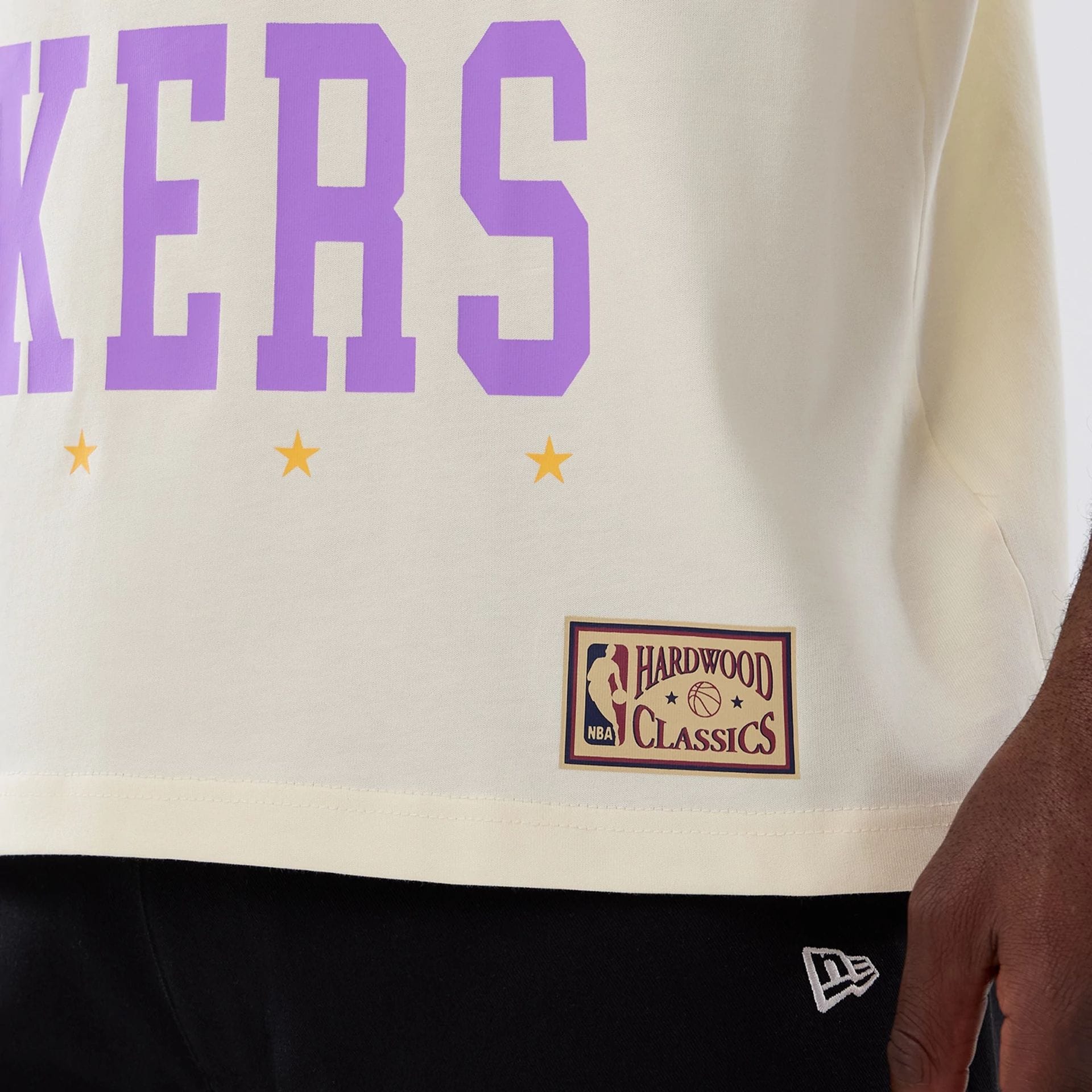 NBA Hardwood Classic LA Lakers Cream T-Shirt | NEC EU