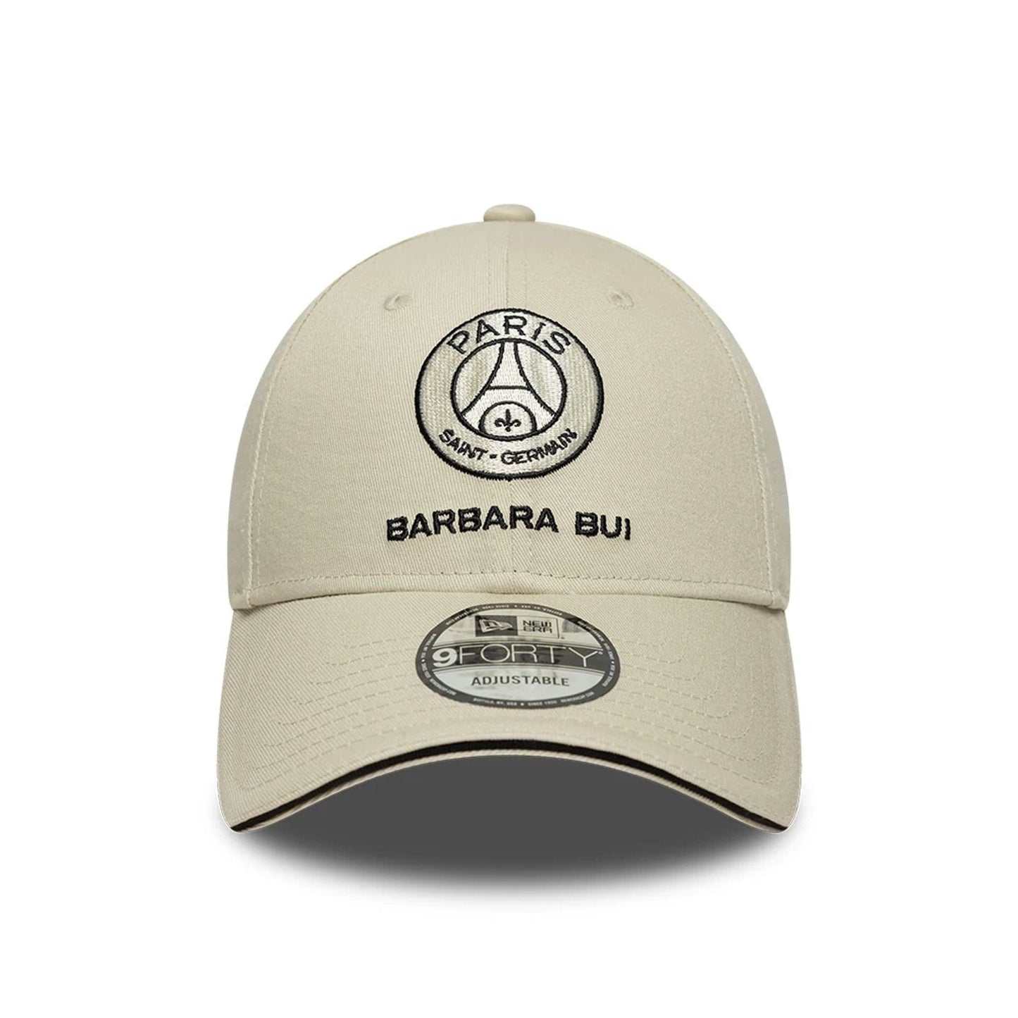 This is a Barbara Bui x Paris Saint Germain Light Beige 9FORTY Adjustable Cap 3