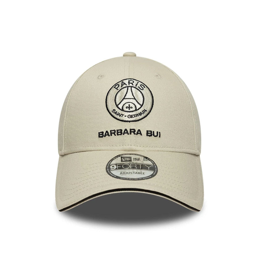 This is a Barbara Bui x Paris Saint Germain Light Beige 9FORTY Adjustable Cap 3