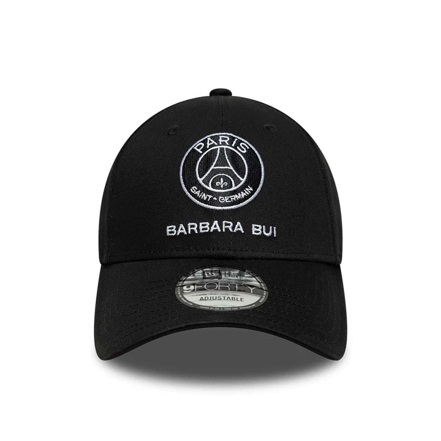 This is a Barbara Bui x Paris Saint Germain Black 9FORTY Adjustable Cap 3