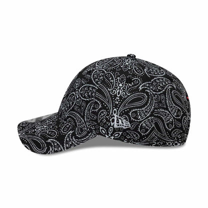 This is a Barbara Bui x Paris Saint Germain Black Paisley 9FORTY Adjustable Cap 5