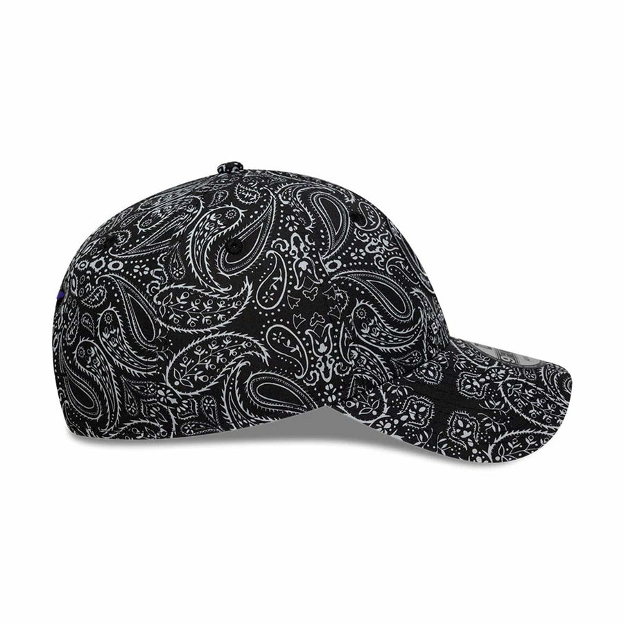 This is a Barbara Bui x Paris Saint Germain Black Paisley 9FORTY Adjustable Cap 6