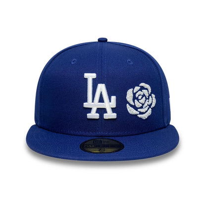 Pictured is this MLB Faux Pearl Icon LA Dodgers 59FIFTY Fitted cap in dark blue. 2