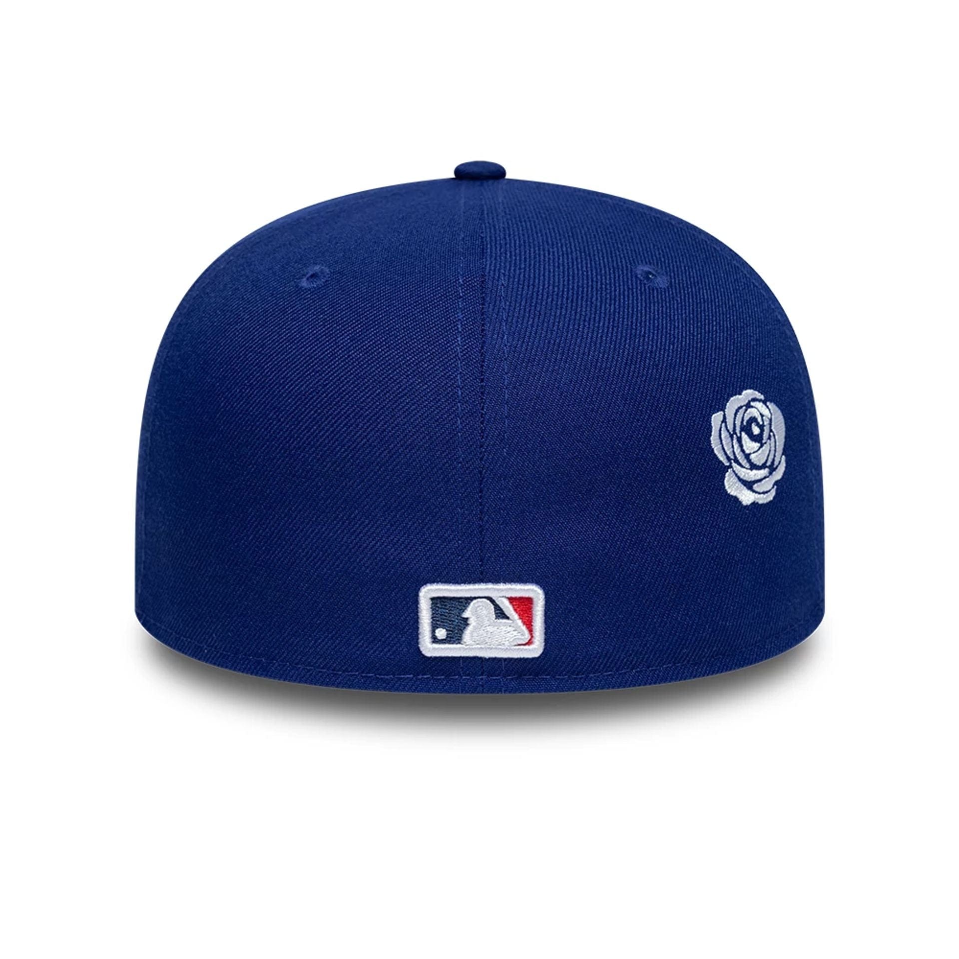 Pictured is this MLB Faux Pearl Icon LA Dodgers 59FIFTY Fitted cap in dark blue. 4