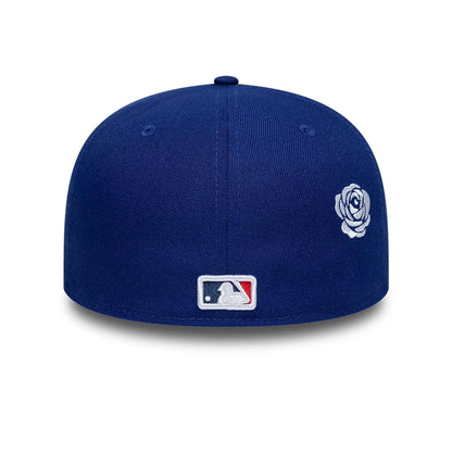Pictured is this MLB Faux Pearl Icon LA Dodgers 59FIFTY Fitted cap in dark blue. 4
