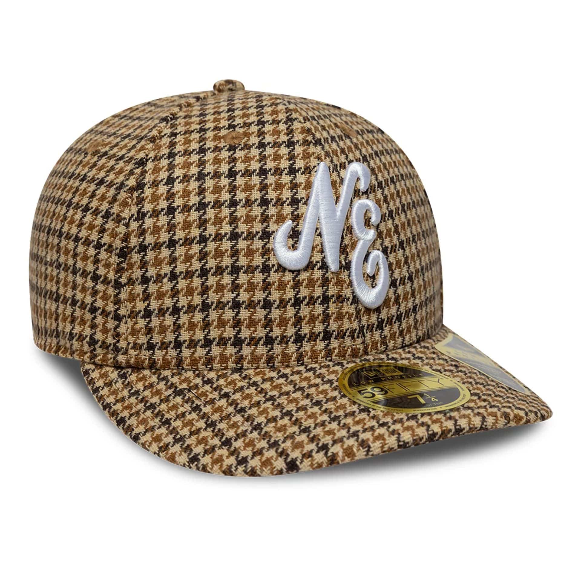 New Era Houndstooth Dark Brown Low Profile 59FIFTY Fitted Cap | NEC EU