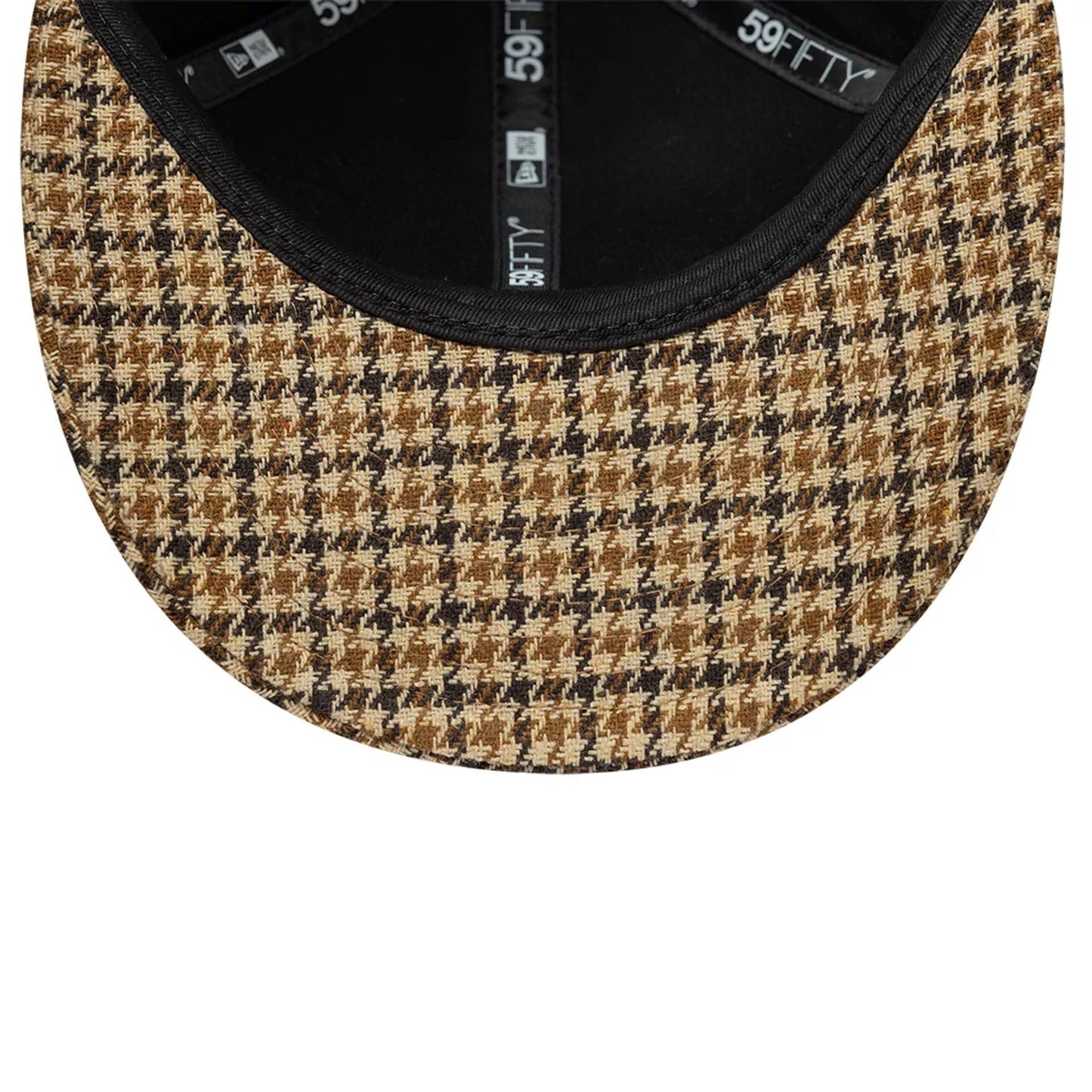 Pictured is this New Era Houndstooth Low Profile 59FIFTY Fitted cap in dark brown. 7