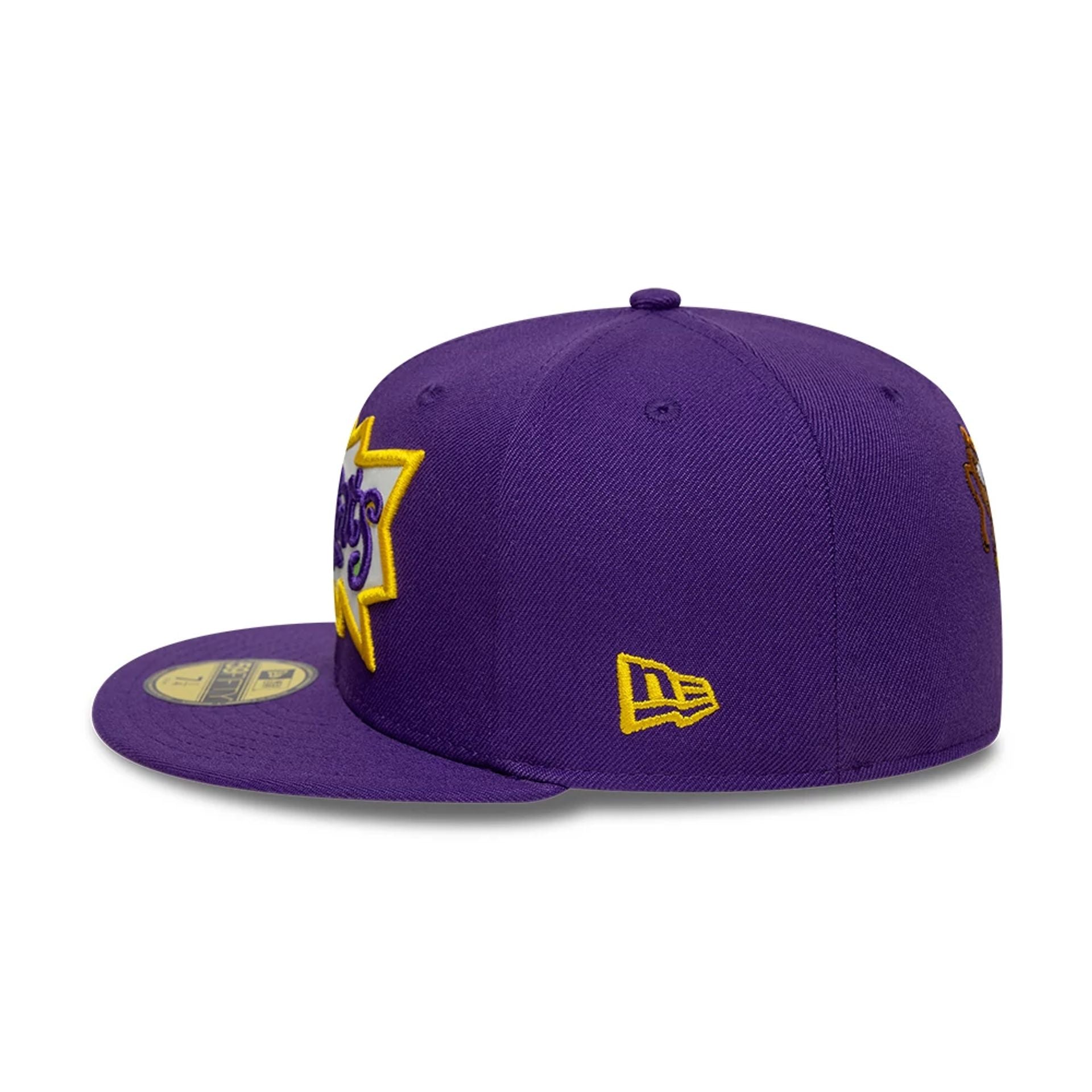 Pictured is this Nickelodeon Rugrats 59FIFTY Fitted cap in purple. 7
