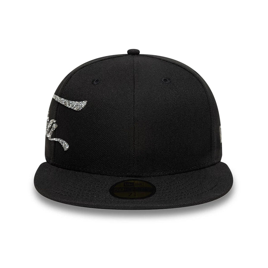 Pictured is this New Era Script 59FIFTY Fitted cap in black. 3