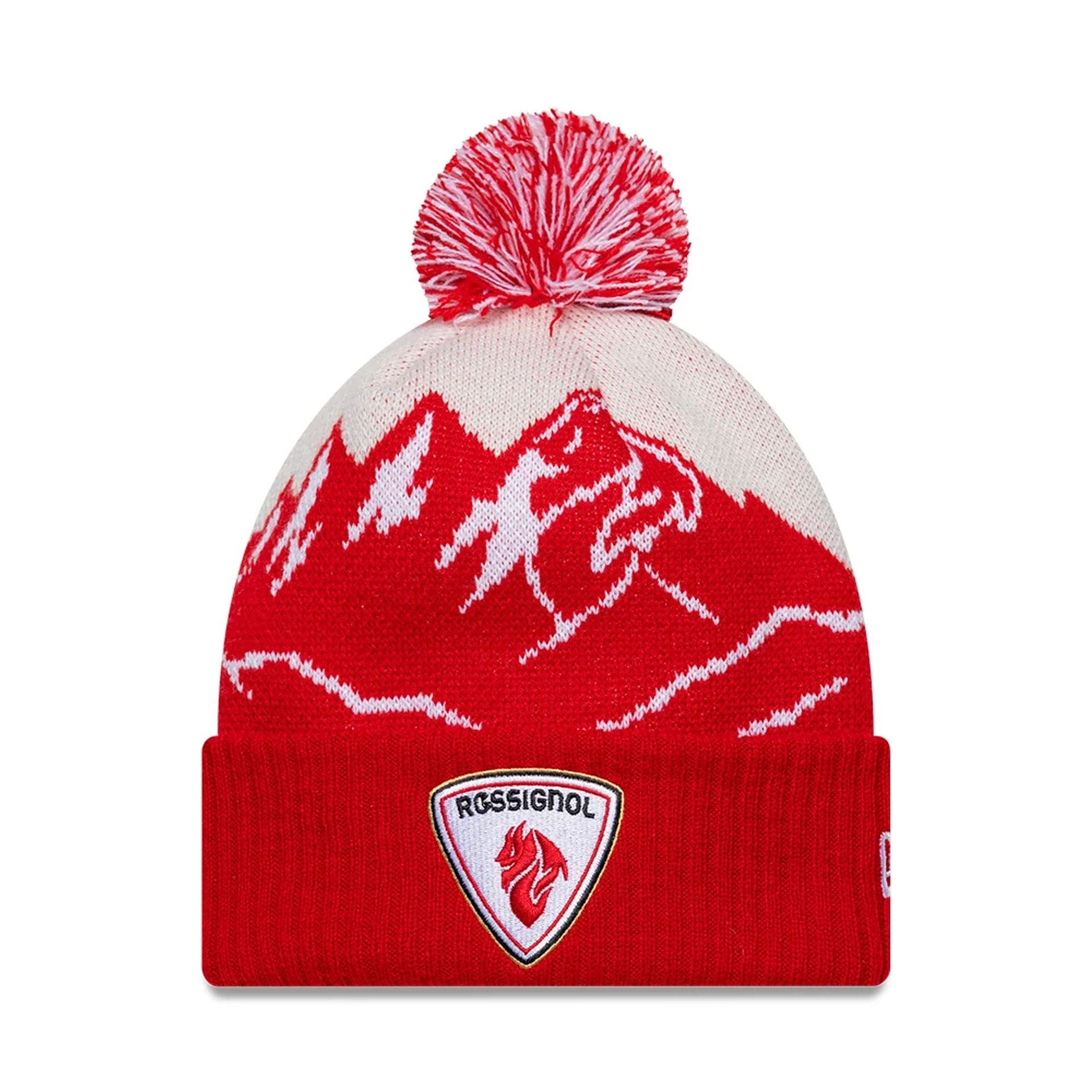 Pictured is this Rossignol x AC Milan Cuff Knit Beanie hat in red. 1