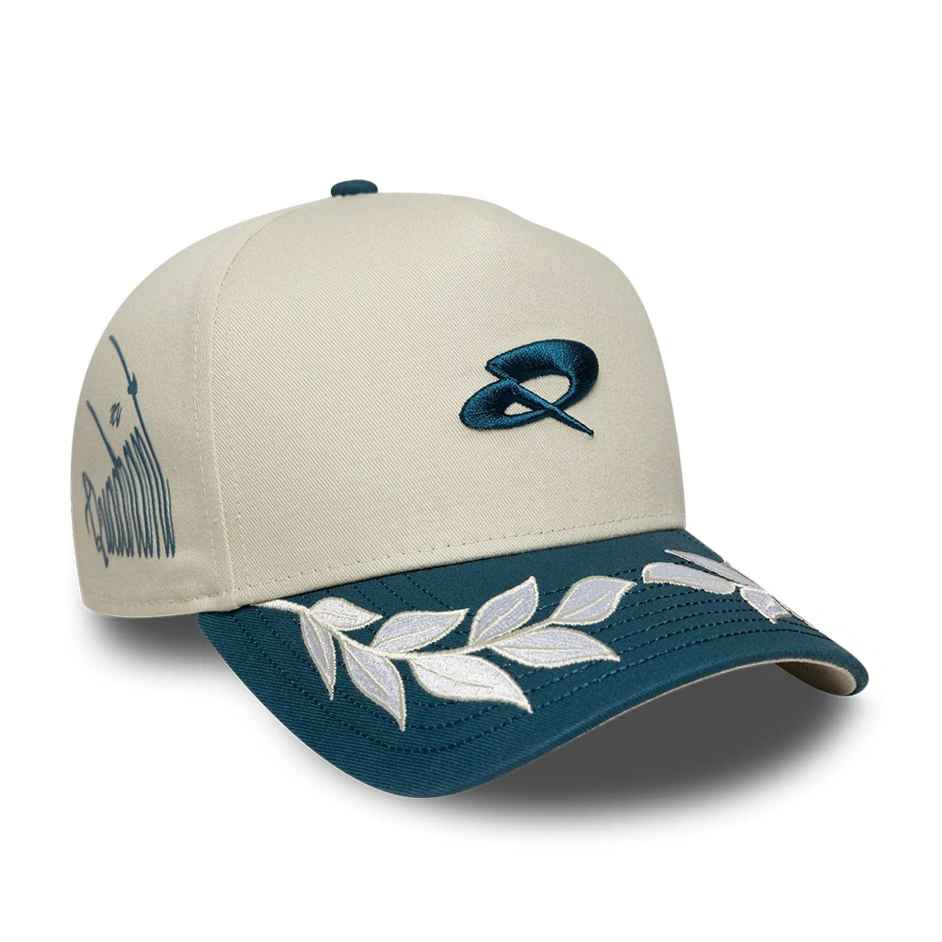 Pictured is this 9FORTY A-Frame Trucker Quadrant X New Era Crema 1