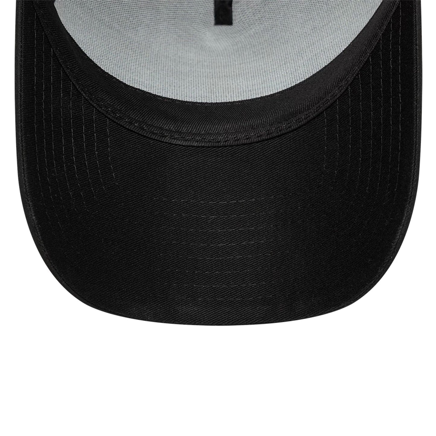 This is a FC Barcelona Black Gold Black 9FORTY A-Frame Trucker Adjustable Cap 5