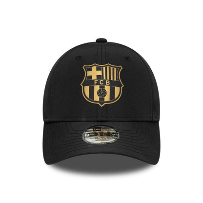 This is a FC Barcelona Youth Black Gold Black 9FORTY Adjustable Cap 2