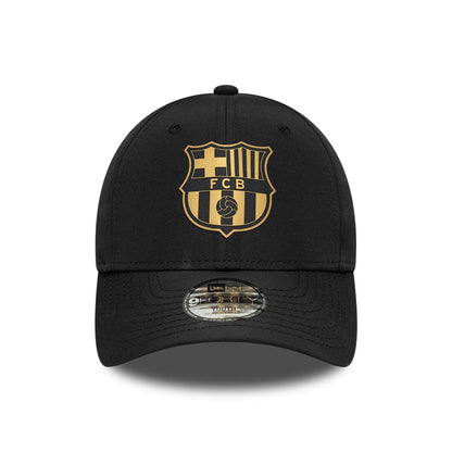This is a FC Barcelona Youth Black Gold Black 9FORTY Adjustable Cap 2