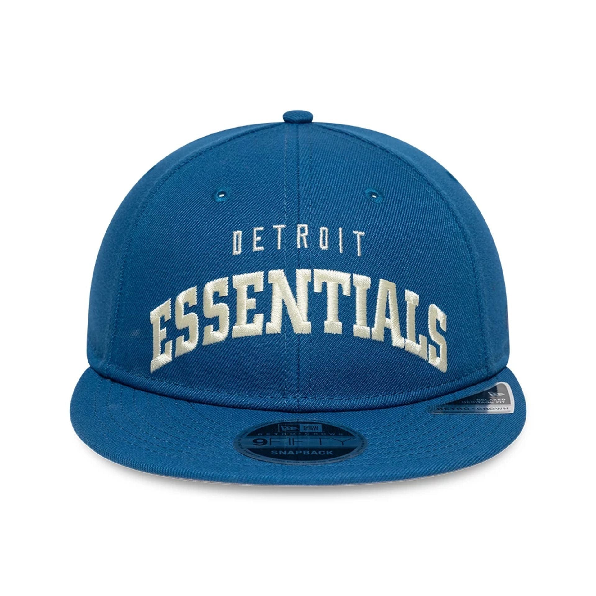 This is a Detroit Lions Fear Of God x NFL Blue Retro Crown 9FIFTY Adjustable Cap 4