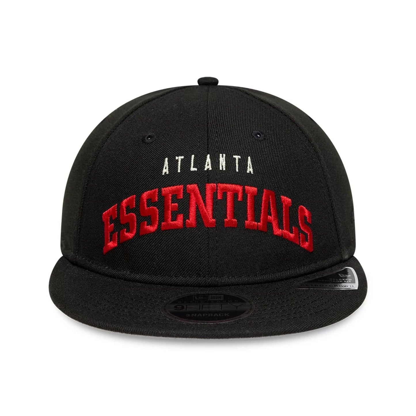 This is a Atlanta Falcons Fear Of God x NFL Black Retro Crown 9FIFTY Adjustable Cap 4