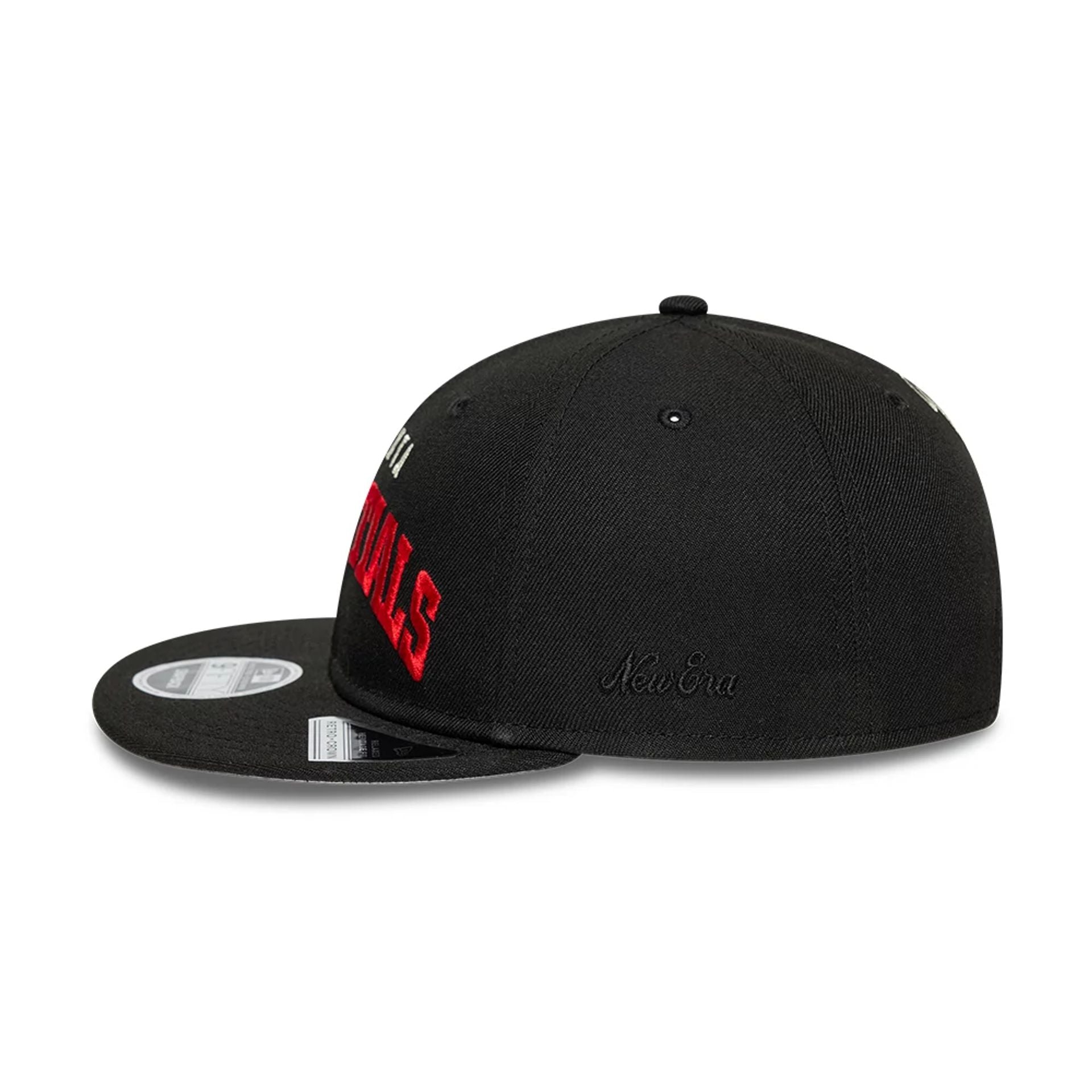This is a Atlanta Falcons Fear Of God x NFL Black Retro Crown 9FIFTY Adjustable Cap 6