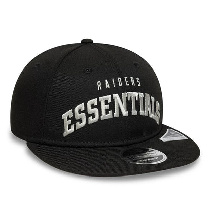 This is a Las Vegas Raiders Fear Of God x NFL Black Retro Crown 9FIFTY Adjustable Cap 5