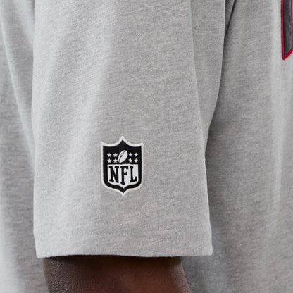 The Male model is wearing Atlanta Falcons NFL International Series Games 2025 Grey Premium T-Shirt 4