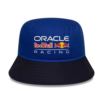 Pictured is this Youth Essential Red Bull Racing Bucket hat in dark blue. 2