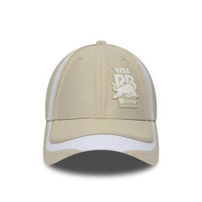 Pictured is this Visa Cash App Racing Bulls H1 Race Special 9FORTY Adjustable cap in light beige. 2