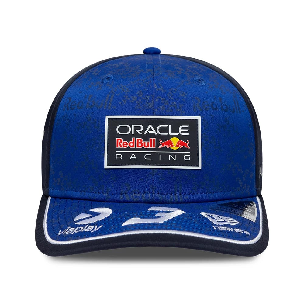 Pictured is this Youth Replica Max Verstappen Red Bull Racing 9SEVENTY Stretch Snap Adjustable cap in dark blue. 2