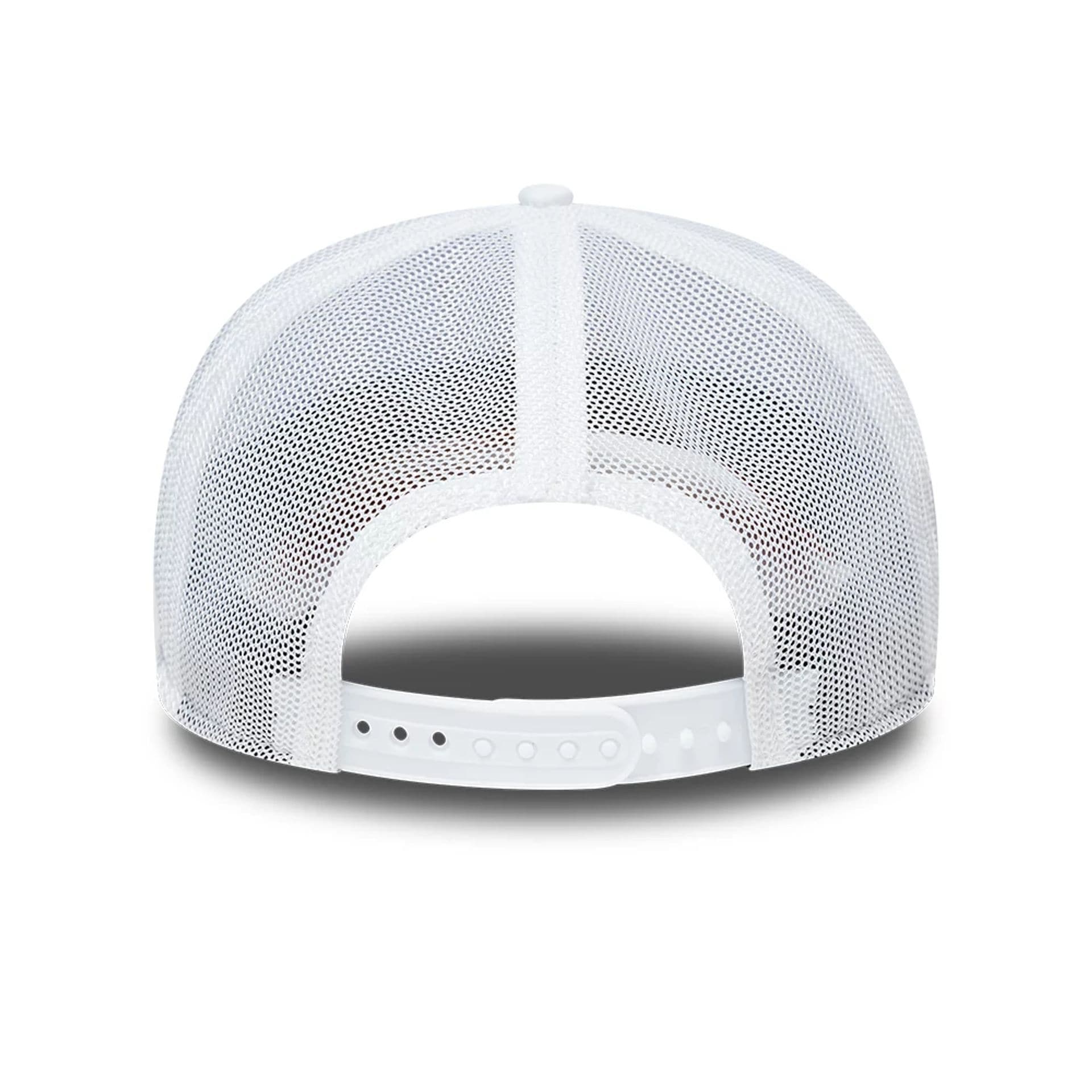 Pictured is this Alpine Racing Silverstone Race Special 9SEVENTY Stretch Snap Adjustable cap in white. 6