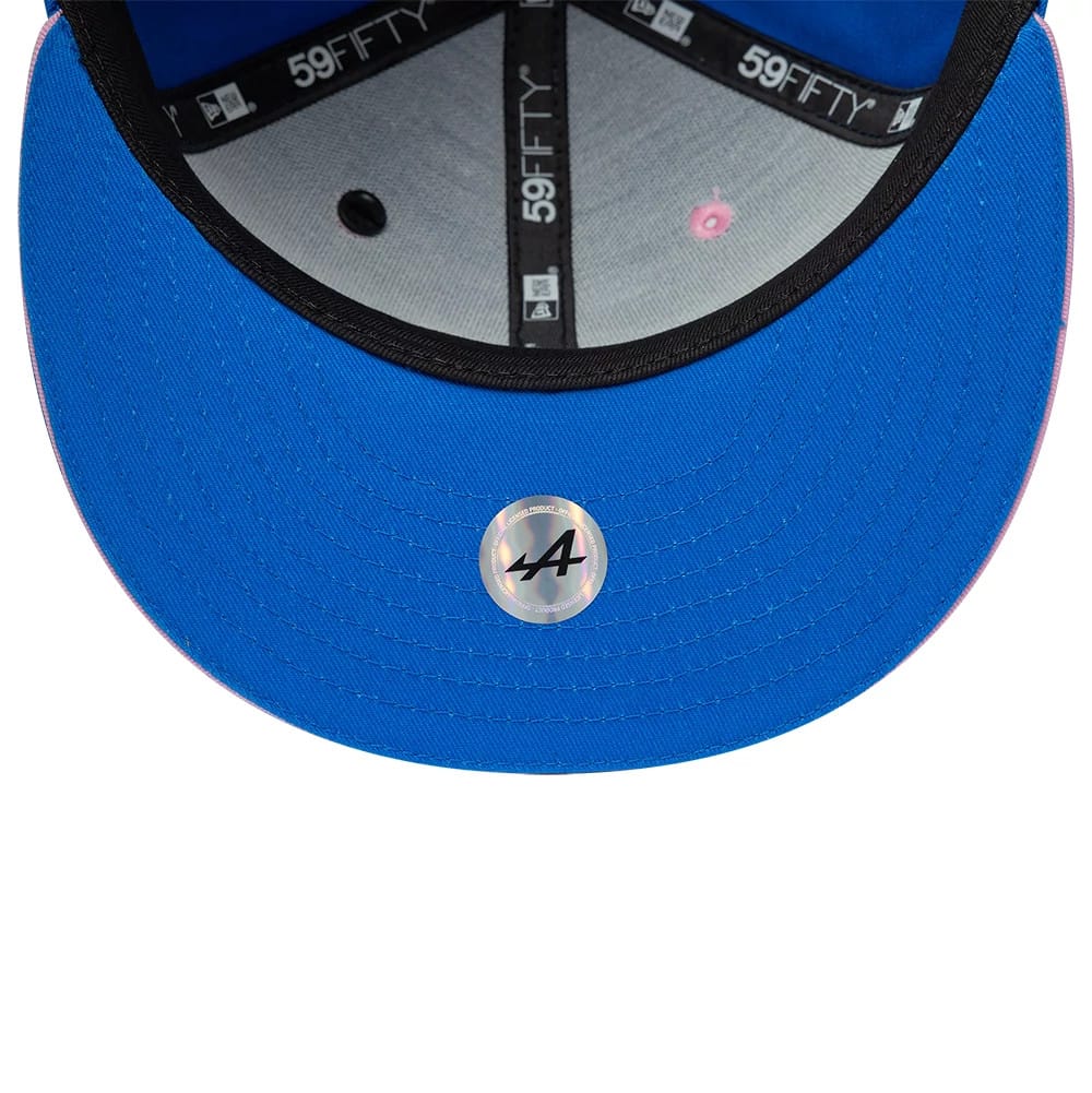 Pictured is this Alpine Racing Summer League 59FIFTY Fitted cap in blue. 5